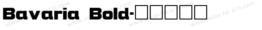 Bavaria Bold字体转换